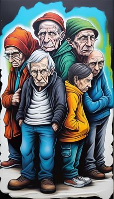 Pips - Old Men. The Old Woman 
Print 1 of 1 
60/40 
Signed 
Framed