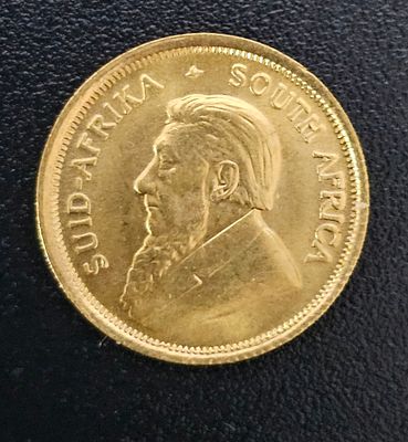 מטבע זהב דרום אפריקה 1984 מטבע קרוגראנד במשקל 3.4 גרם נטו עשירית אונקיה 999
