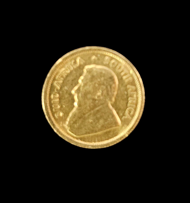 דרום אפריקה, מטבע זהב 1981 קרוגראנד עשירית האונקיה, 3.4 גרם זהב 916