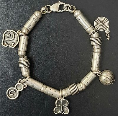 צמיד מכסף סגנון פנדורה מרשים אורך הצמיד 20 ס"מ