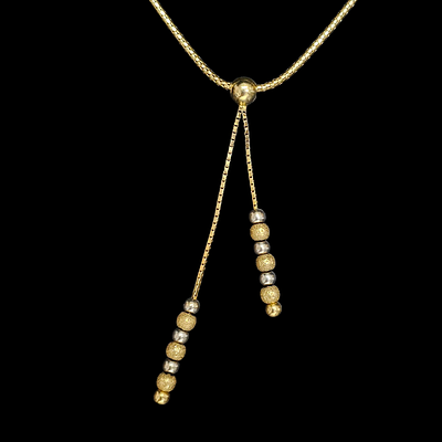 שרשרת תליון מזהב 14 קראט תליון משולב זהב לבן וצהוב משקל השרשרת 6. גרם אורך השרשרת נטו 40 ס"מ