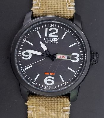 שעון citizen קוורץ/סולרי לגברים קוטר השעון 40 מ"מ , 
צריך להחליף סוללה