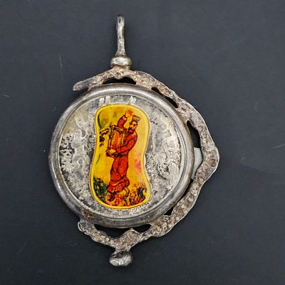 תליון כסף מארק שאגל דוד המלך אורך התליון 5 ס"מ