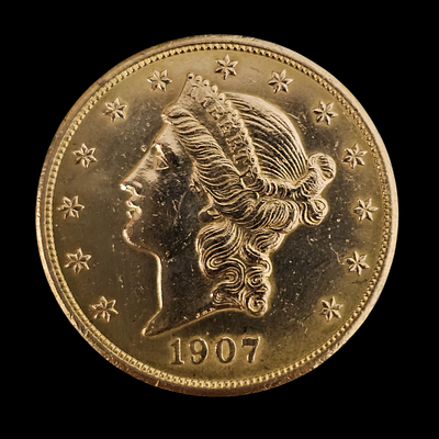 הרגע האחרון מטבע זהב מטבע זהב 20 דולר אמריקאי 1904 זהב 900 מצב: טוב מאוד משקל: 33.45 גרם