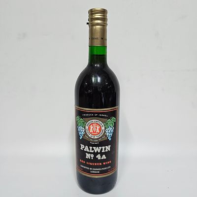 יין פלאוין 4A - יקבי כרמל מזרחי. 
יין אדום מתוק. 
750 מ"ל, 15.5 אלכוהול. 
