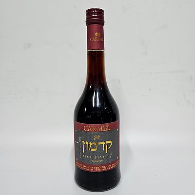 יין קדמון - יקבי כרמל מזרחי. 
יין אדום מתוק. 
750 מ"ל, 15 אחוז אלכוהול. 
בהשגחת 