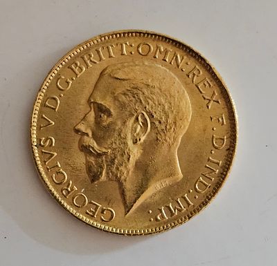 מטבע מזהב 916 במשקל 7.99 גרם שנת 1927