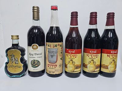 לוט 6 בקבוקי יין