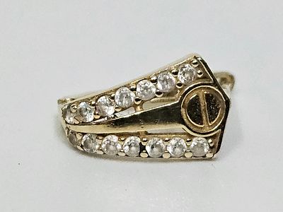 עגיל בודד מזהב 14 משקל 1.1 גרם