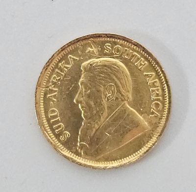 מטבע זהב דרום אפריקה 1981 מטבע קרוגראנד במשקל 3.4 גרם נטו עשירית אונקיה 999