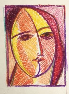 Жилина Наталья. Портрет. 1980-е гг. Бумага, пастель. 33х24 см. Работа в хорошем состоянии, за 