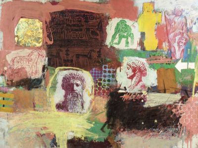 Ганин Владимир. Старая легенда о любви. 2009 г. Холст, масло. 76х101 см. Работа в хорошем 