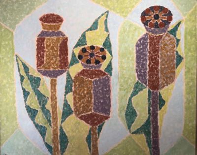 Зубков Геннадий. Маковки. 1982, 1992 гг. Холст, масло. 170х200 см. Работа опубликована в книге 