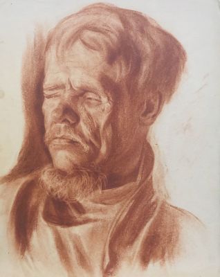 Биленкий Исаак. Портрет. 1920-е гг. Бумага, сангина, 41х32,5 см. Работа в хорошем состоянии, за 