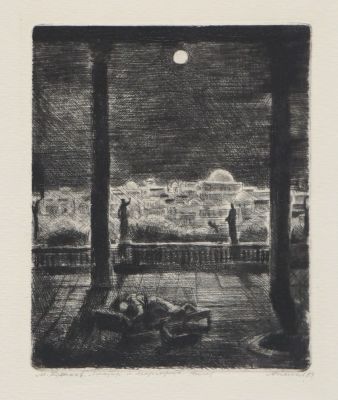 Алексеев Владимир. Иллюстрация к роману М. Булгакова &laquo;Мастер и Маргарита&raquo;. 1984 г. Бумага 