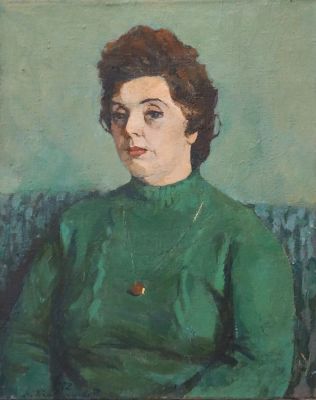 Капусцинский Виктор. Портрет. 1972 г. Холст, масло, 50х40 см. Работа в хорошем состоянии 