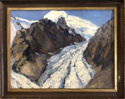 Бубликова Марина. Ущелье. 1960-е гг. Картон, масло, 53х69 см. Работа в хорошем состоянии, без 