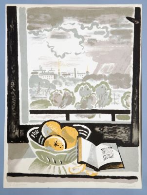 Бродский Валентин. Апельсины. 1976 г. Бумага, цветная литография, 5/7. 44х33 см (лист 54,5х41,5 см).
