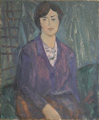 Гершкович Александр. Ира. 1983 г. Холст, масло, 76х63 см. Работа в хорошем состоянии, подписана 