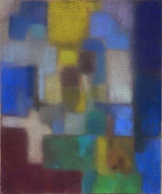 Носов Александр. Композиция (Натюрморт в интерьере). 2010-е гг. Холст, пастель. 60х50 см. Работа 