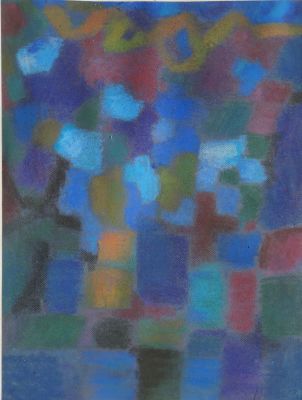 Носов Александр. Композиция. 1997 г. Бумага, пастель. 63х48 см. Работа в хорошем состоянии. На 