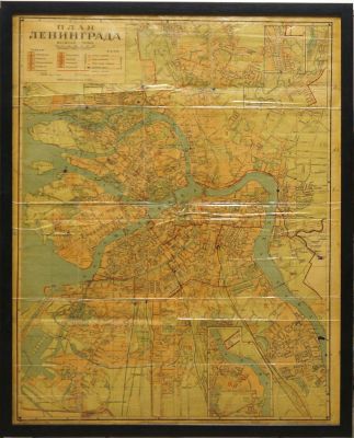 План Ленинграда 1935 г. Изд-во Леноблисполкома и Ленсовета. Сост. Филиппов И. Ф., 1935 г. Тираж 