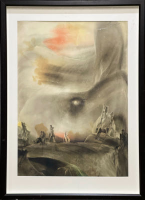 Лисунов Владимир. Композиция.
1985 г. Бумага, акварель, 58х41 см (в свету). Работа в хорошем 