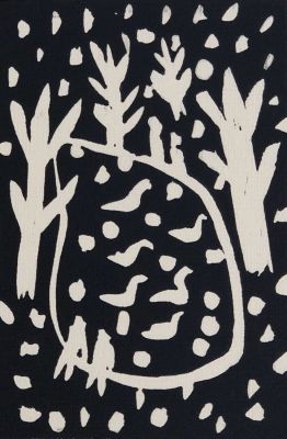 Флоренский Александр. Утки в пруду. 1986 г. Бумага, линогравюра. 14х9 см (размер эстампа). Работ 