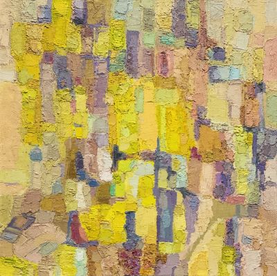 Носов Александр. Композиция 19.
1990-2000-е гг. Холст, масло, см. техника, 60х60 см. Работа в 