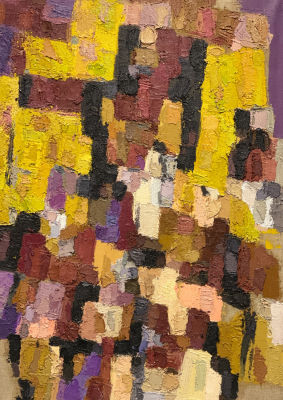 Носов Александр. Композиция 70.
1990-2000-е гг. Холст, масло, см. техника, 70х50 см. Работа в 