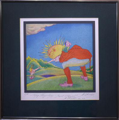 Шемякин Михаил. Е.А. Е.А. (из серии &laquo;Карнавалы Петербурга&raquo;). 1998 г. Бумага, цв. литография, № 