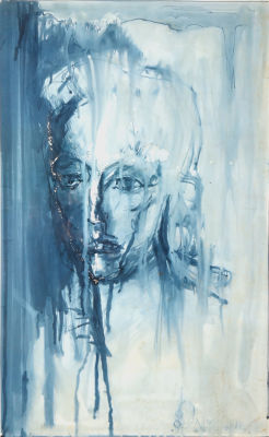 Гуров Юрий. Портрет. 1980-е гг. Бумага, гуашь, 66,5х50,5 см (лист). Работа в хорошем состоянии с 