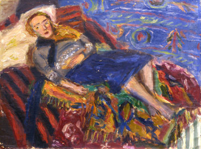 Флоренский Александр. Инга Новикова. 1985 г. Холст, масло, 49х66 см. Работа в хорошем состоянии 