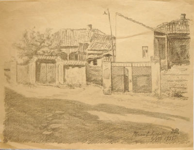 Шиллинговский Павел. Телав. Кахетия.
1935 г. Бумага, автолитография, 30,8х39,6 см (размер листа). 