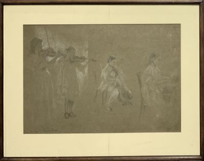 Рылов Аркадий. Ave Maria (Гуно-Бах).
1900-е гг. (из собрания проф. А.Цигельника). Бумага 