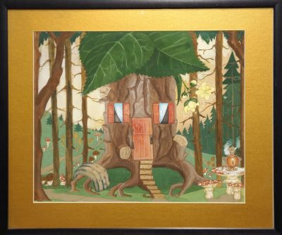 Кофман Сильвия. Эскиз к спектаклю Ш.Перро &laquo;Красная шапочка&raquo; (Западно-Сибирский краевой ТЮЗ). 