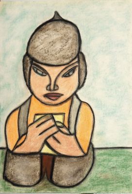 Кошелохов Борис. №936. 2000-е гг. Бумага, пастель, 42,8х29,7 см. Работа в хорошем состоянии, за 