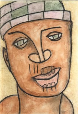 Кошелохов Борис. №700. 2000-е гг. Бумага, пастель, 42,5х29,5 см. Работа в хорошем состоянии, за 