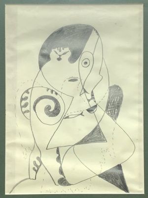 Гоосс Владимир. Рисунок. 1970-е гг. Бумага, карандаш, 28х19 см (в свету). Работа в хорошем 