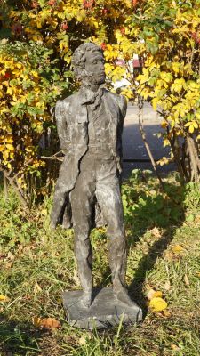 Аникушин Михаил. Эскиз памятнику А.С. Пушкину в Ташкенте и Нью-Дели. 1974 г., тонированный гипс 