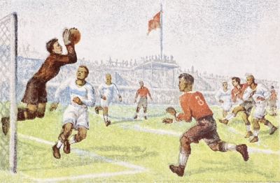 Скуляри Михаил. Спартак-Динамо. Почтовая карточка. 1950 г. Бумага, литография. 10х14,9 см. Работ 