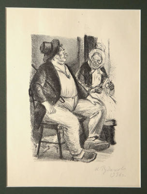 Рудаков Константин. Иллюстрация к произведению Г.де Мопассана &laquo;Бочонок&raquo;.
1936 г. Бумага 