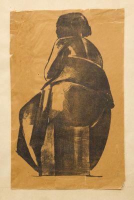 Квеес Клара. Сидящая. 1927 г. Бумага, литография, 29,5х19 см. Работа в хорошем состоянии, за 