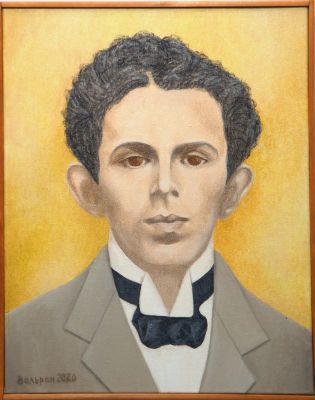 Вальран Валерий. Мандельштам, 1914. 2020 г. Холст, масло. 49,5х39,5 см. Работа в хорошем 