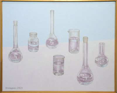 Вальран Валерий. Композиция №37. Цикл &laquo;Бледная манера&raquo;. 
2021 г. 
Холст, масло. 40х50 см. Работа 