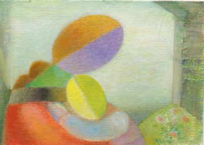 Гриценко Елена. Мать и дитя. 
2015 г. Картон, масло. 19,5х27 см. Работа в хорошем состоянии, за 