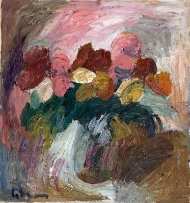 Ким Лиля. Близнецы 1. 2017 г. Холст, масло. 56х50 см. Работа в хорошем состоянии, за авторской 