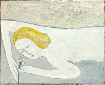 Устинский Владимир. Цветок. 2022 г. Холст, масло. 60х75 см. Работа в хорошем состоянии, за 