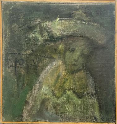 Устинский Владимир. Пьеро. 2016 г. Холст, масло. 42х40 см. Работа в хорошем состоянии, за 