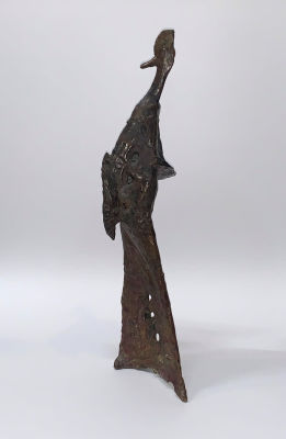 Сморгон Лев. Идущая. 1990 г., бронза, высота 34 см. Состояние хорошее, за подписью автора в 